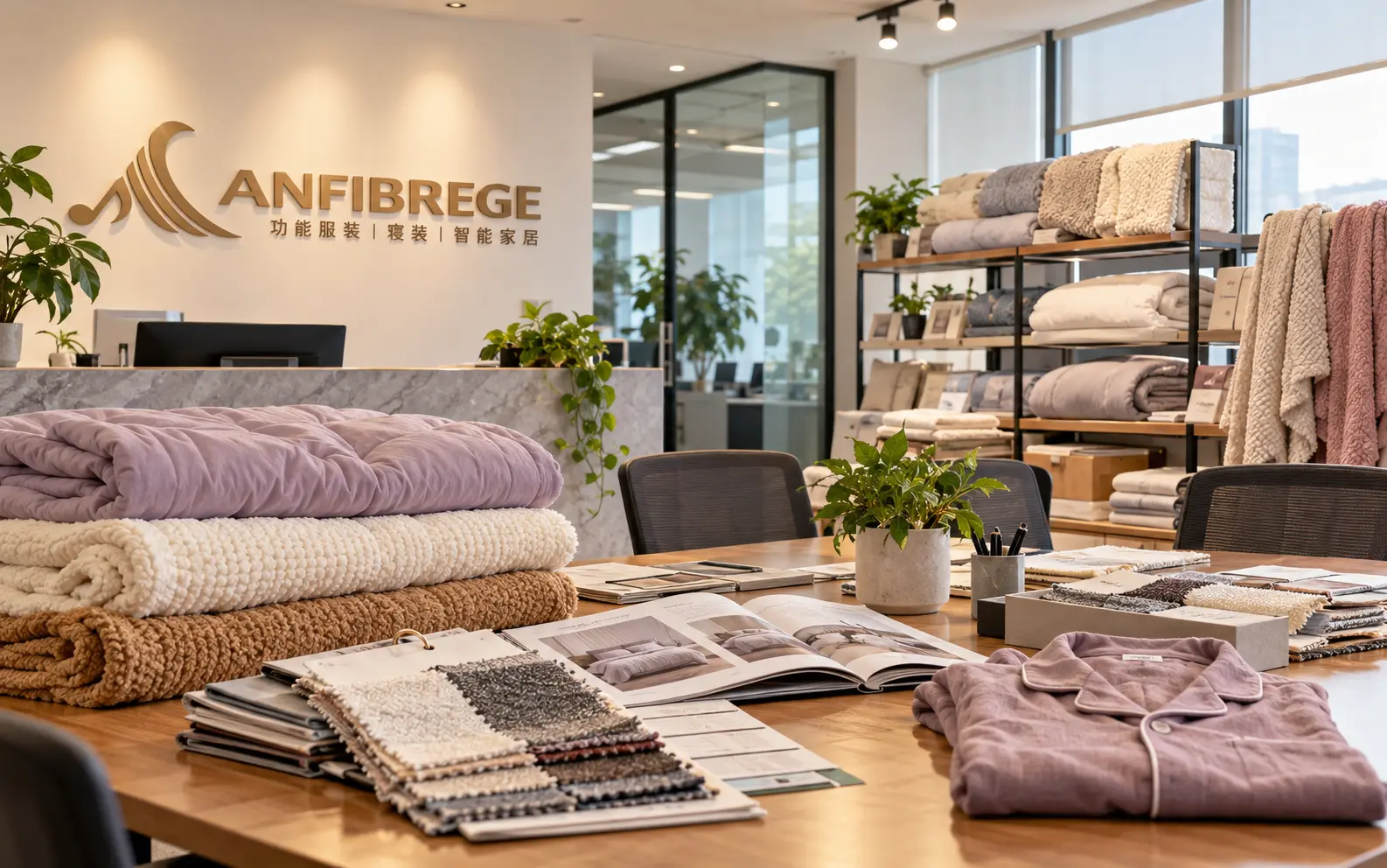 ANFIBREGE 品牌空间与功能服装、寝装样品展示